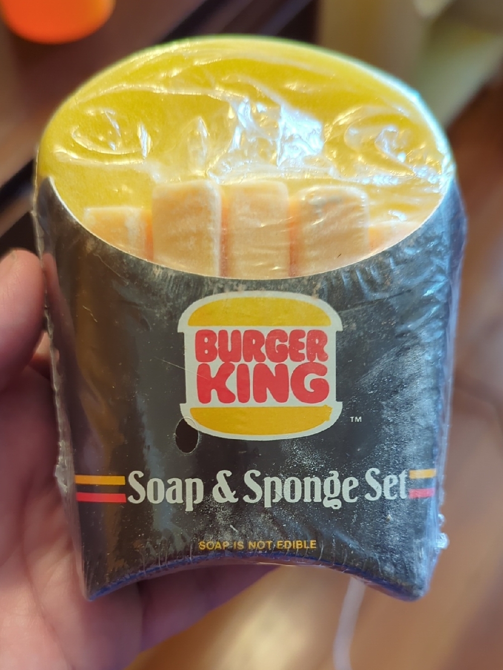 Burger King Soap & Sponge Set - Yellow & Orange